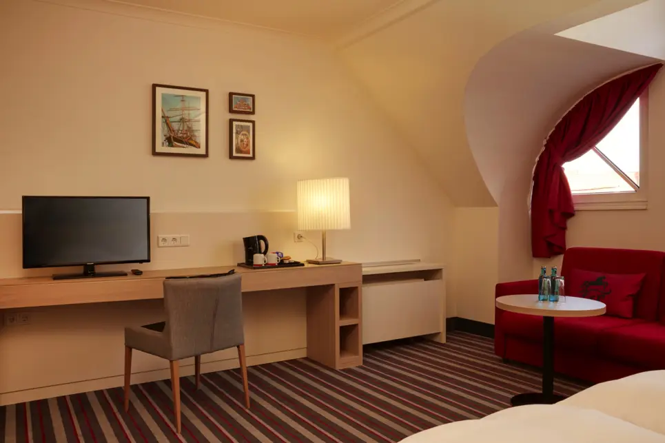 Modern superior relax double room at H+ Hotel Stade Herzog Widukind - Official website
