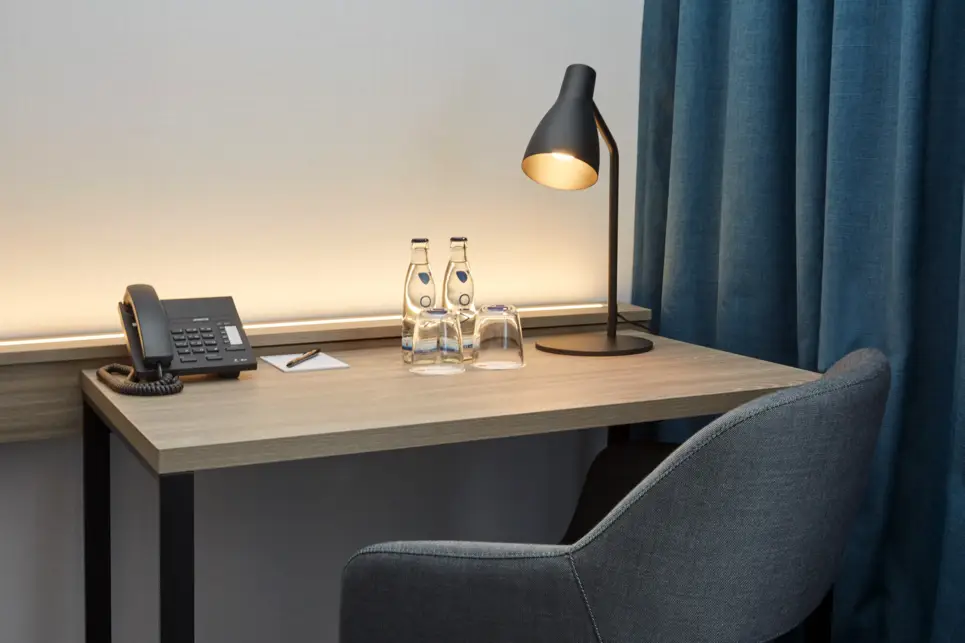 Light hotel room at the H4 Hotel Leipzig - Official website