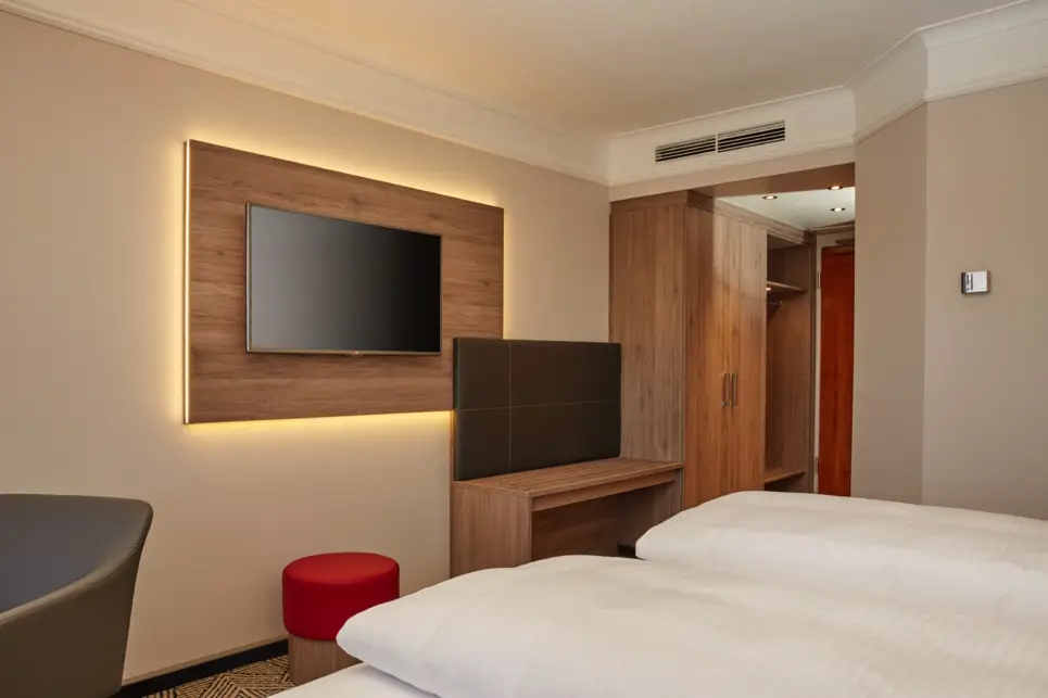 Inside one of the hotel rooms at the H4 Hotel Hannover Messe - Official website